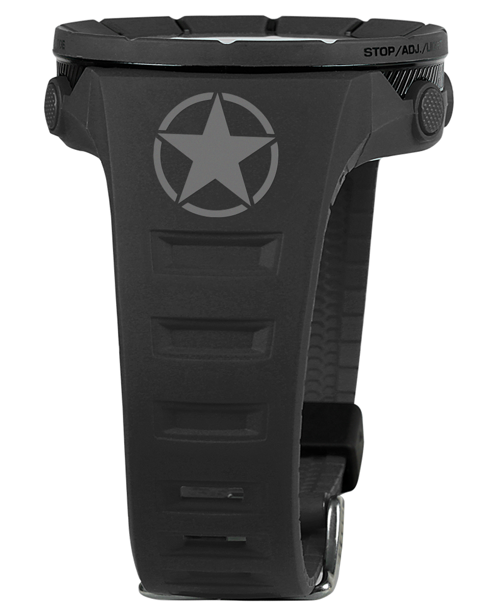 phantom black coliseum digital watch with United States Army bands