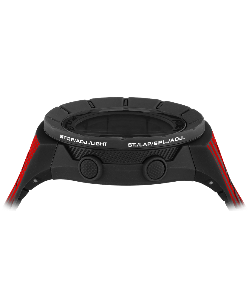 phantom black coliseum digital watch with red american flag assault bands