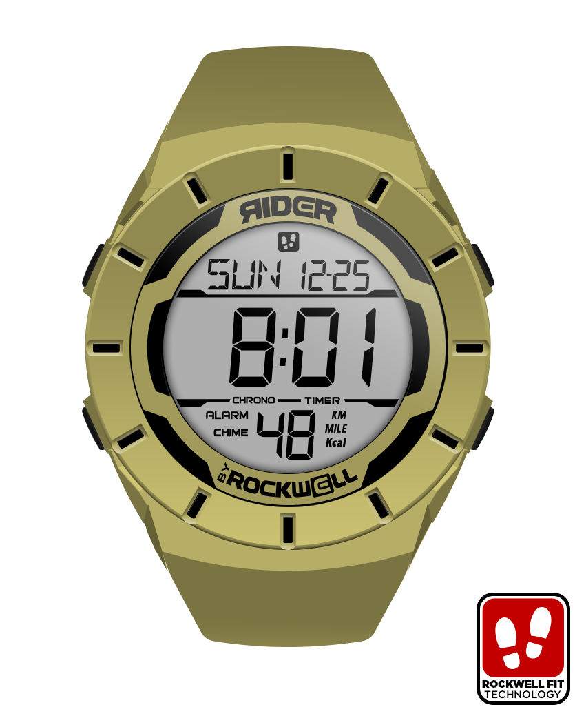 coyote tan coliseum digital watch with black accents