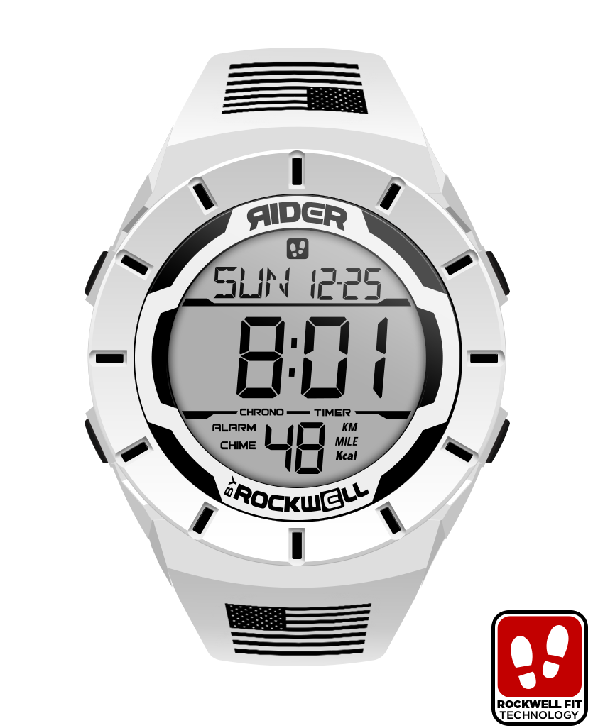 Coliseum Fit™ Freedom Edition (White/Black) Watch
