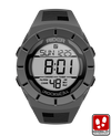 gray coliseum digital watch with american flag bands