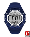navy coliseum digital watch with white accents