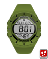 O D Green coliseum digital watch with black accents