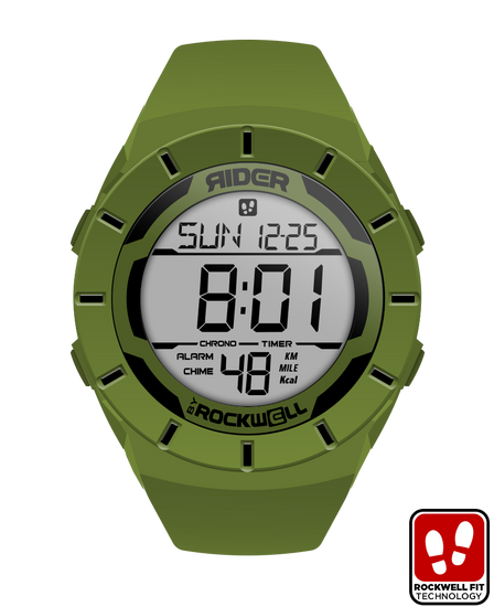 Coliseum Fit Men s Digital Watch in OD Green Black by Rockwell Time