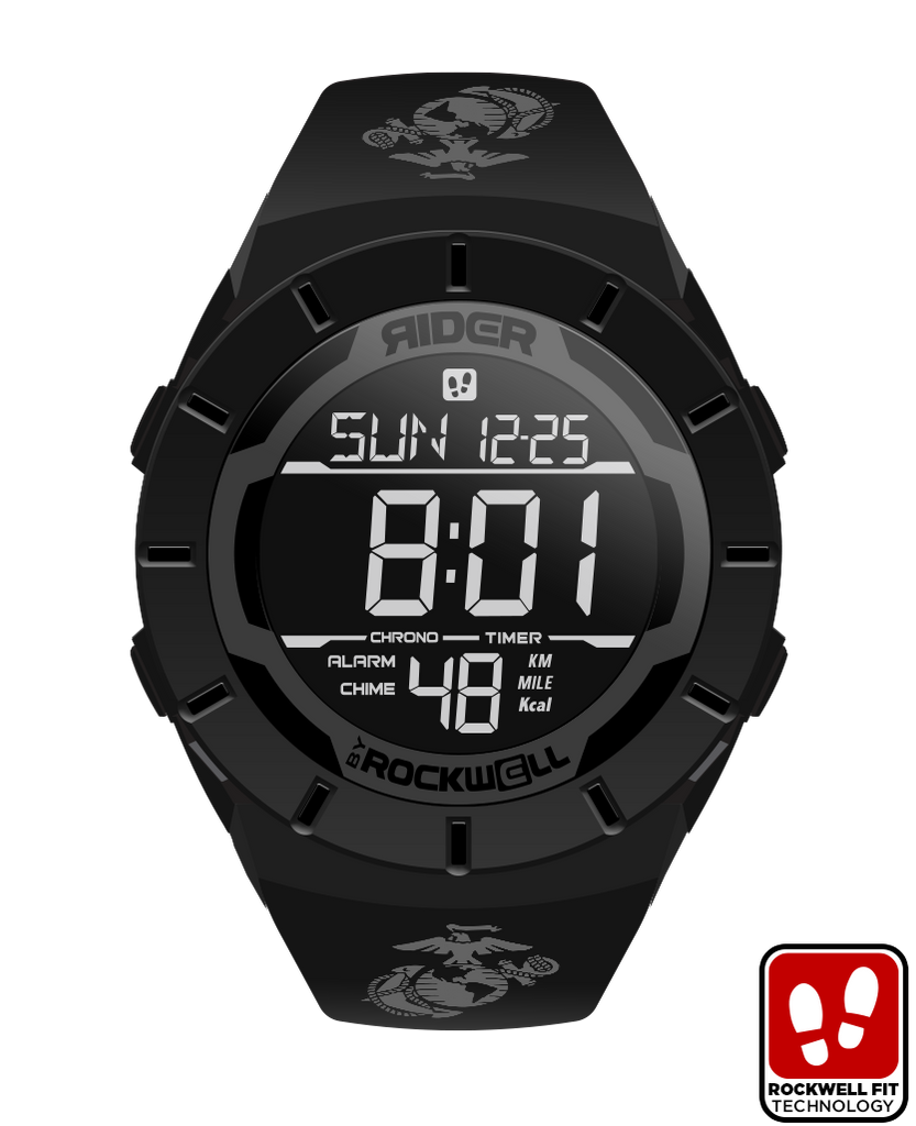 Coliseum Fit™ Marines Edition Men's Digital Watch in Phantom Black by  Rockwell Time