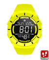 Yellow black coliseum digital watch