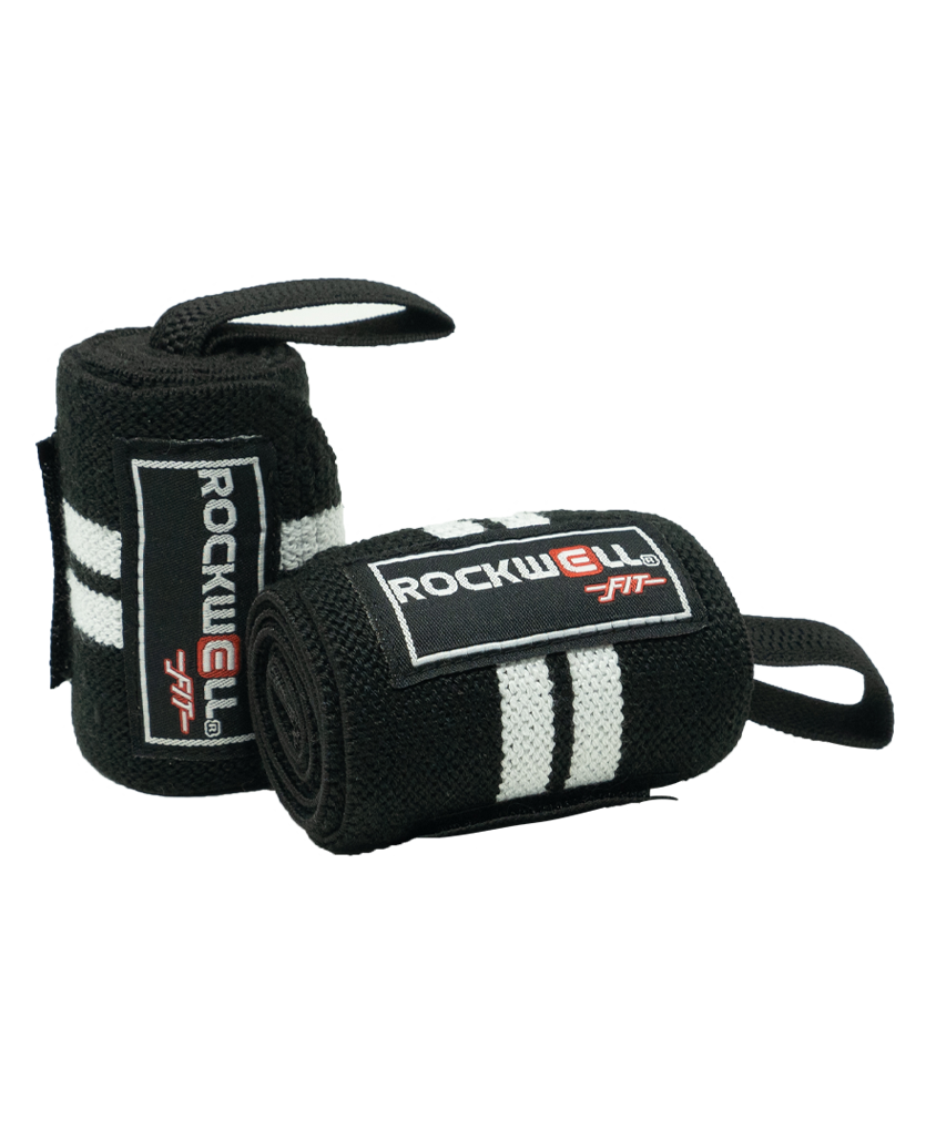 Rockwell Fit™ Wrist Wraps - 24 inch (Black/White)