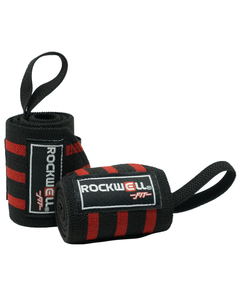 Rockwell Fit™ Wrist Wraps - 18 inch (Black/Red)