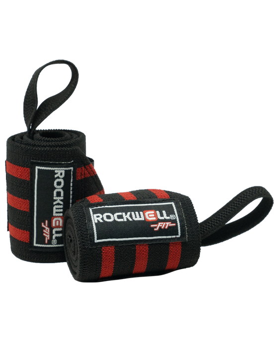 Rockwell Fit™ Wrist Wraps - 18 inch (Black/Red)