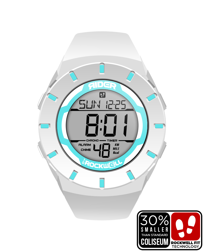 Coliseum Fit™ Forum (White/Teal) Watch