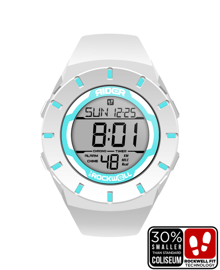 Coliseum Fit™ Forum (White/Teal) Watch