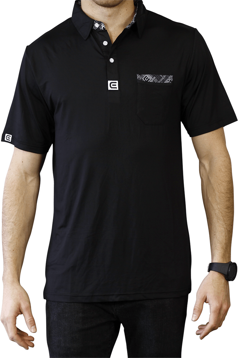 GolfShirt_BlkWht_ProductShot_LoRes - Rockwell Time