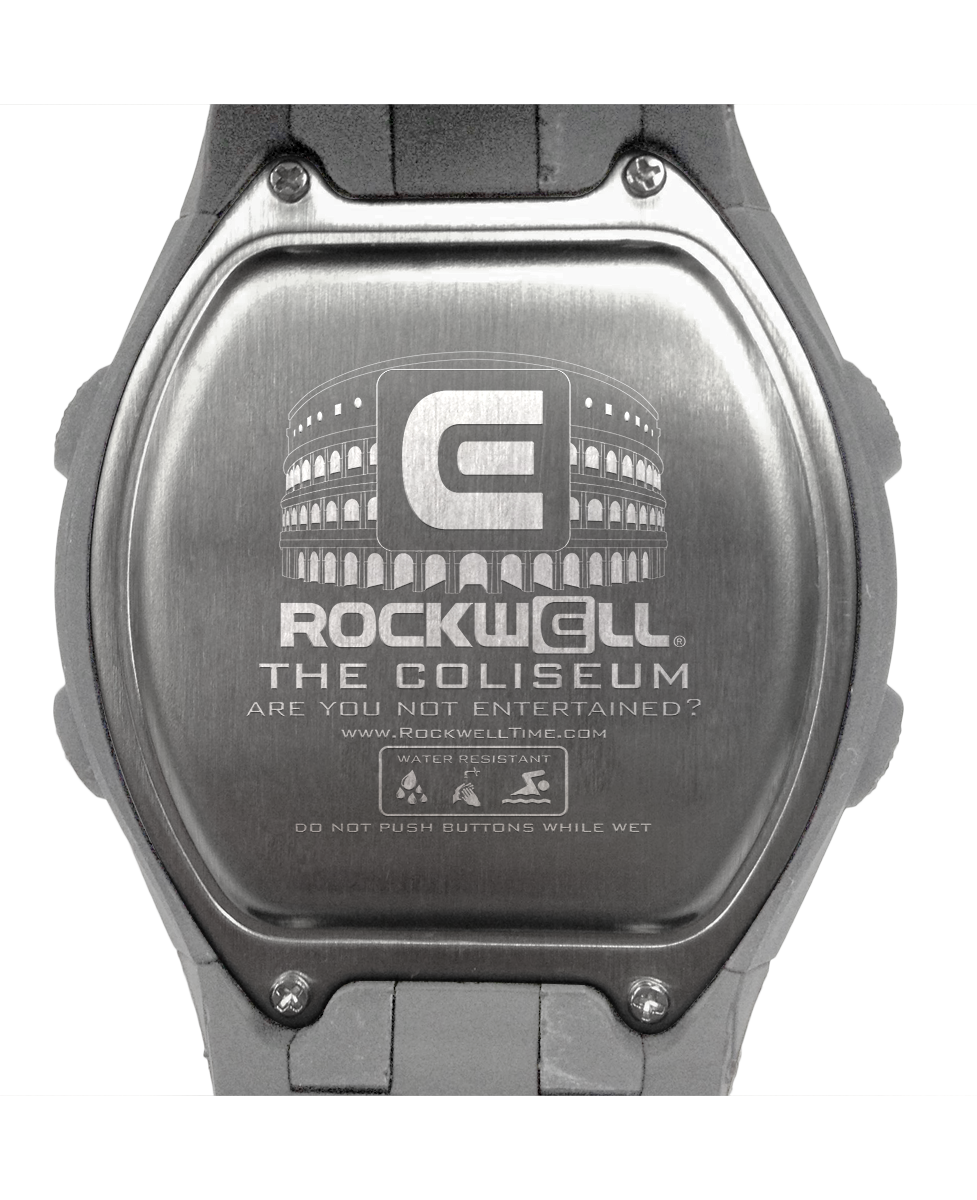 gray coliseum digital watch with american flag bands  Edit alt text