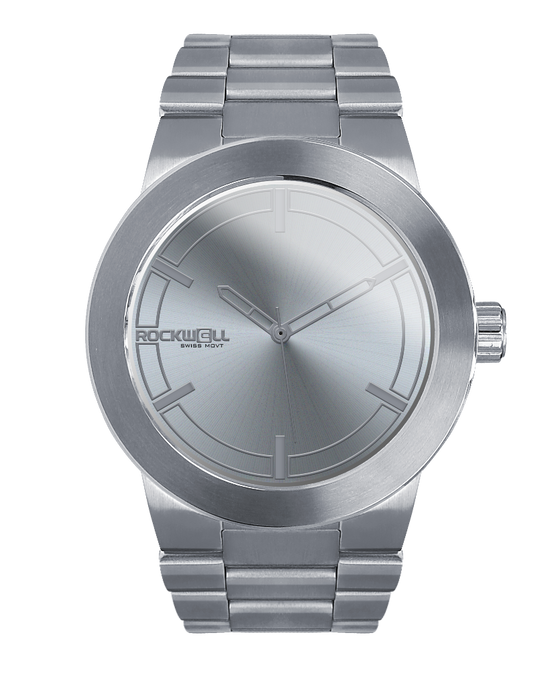 silver maverick analog watch
