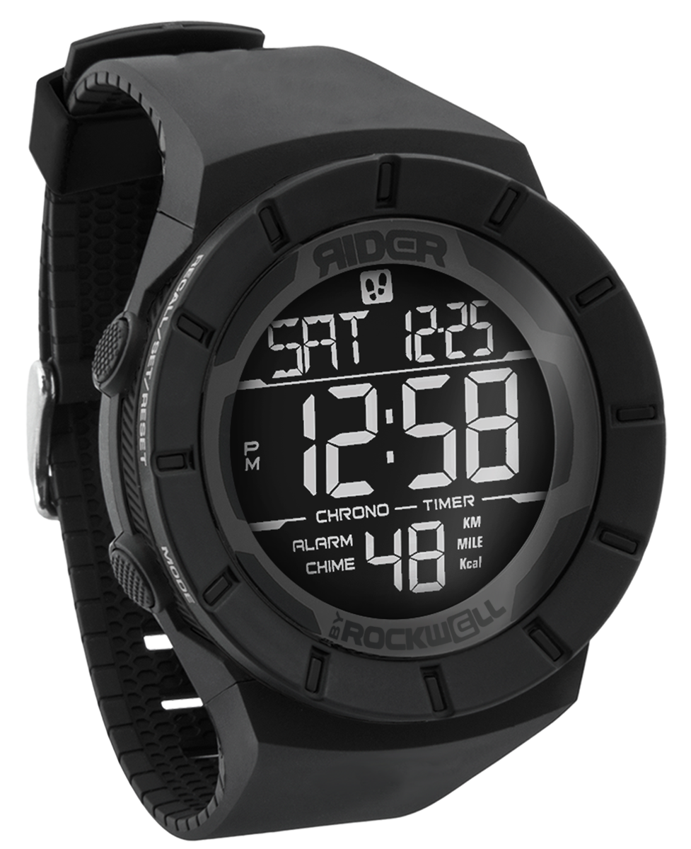 Coliseum Fit™ Digital Watch in Phantom Black by Rockwell Time