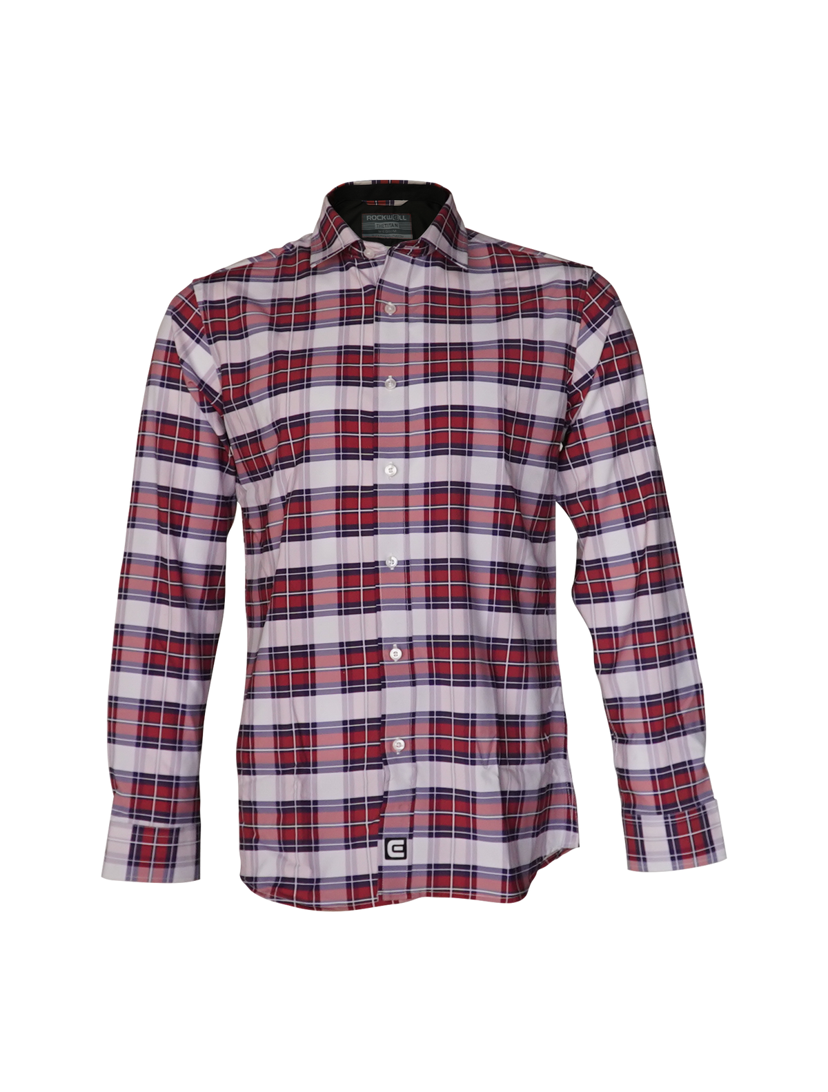 Red White Blue pattern titan dress shirt