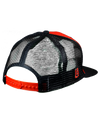 Snapback Trucker Hat OG Stacked logo Black/Red mesh back
