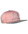 pink/gray rockwell snapback hat 