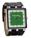 CF Black Leather band with Green/white dial - Watch)