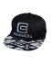 rockwell o g snapback hat black/grey with aztec pattern on the bill