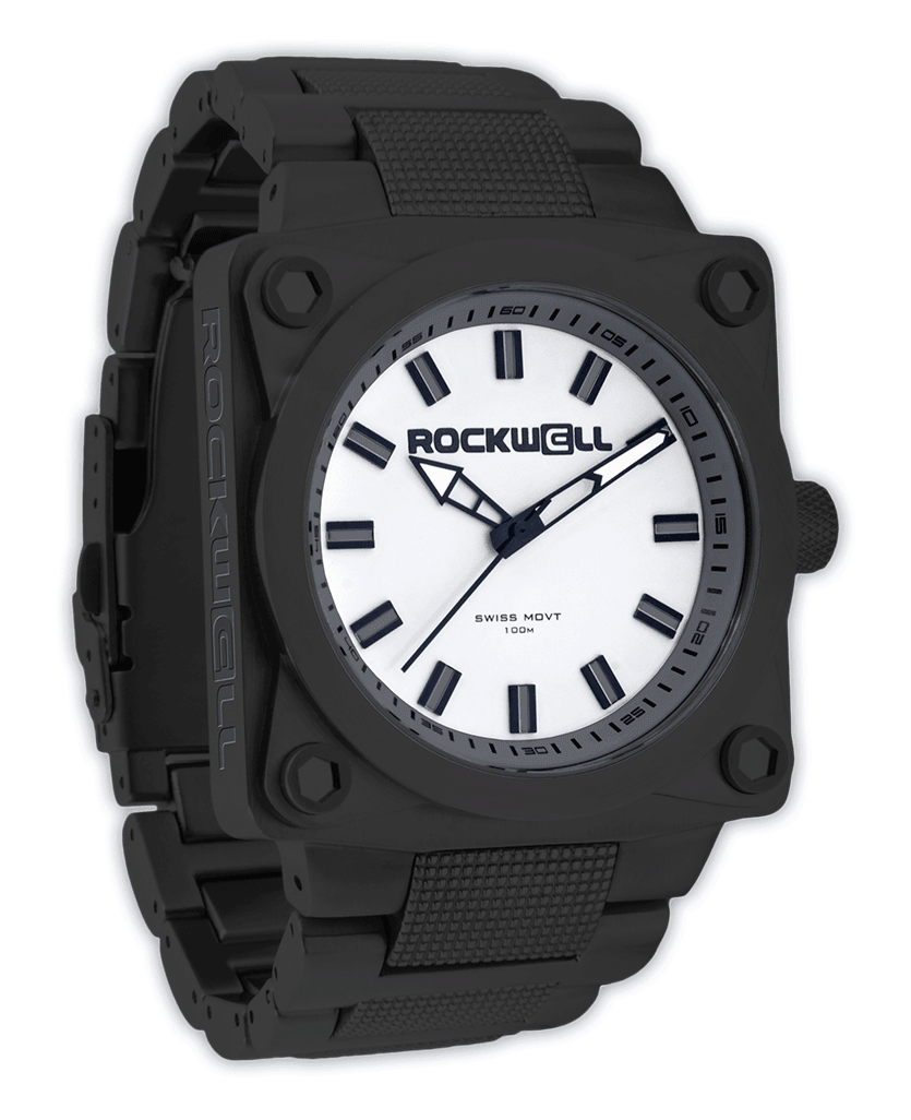 747 Black with White dial 45mm watch