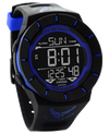 Coliseum Black/Blue with Air Force Logo printed on band - Digital Watch