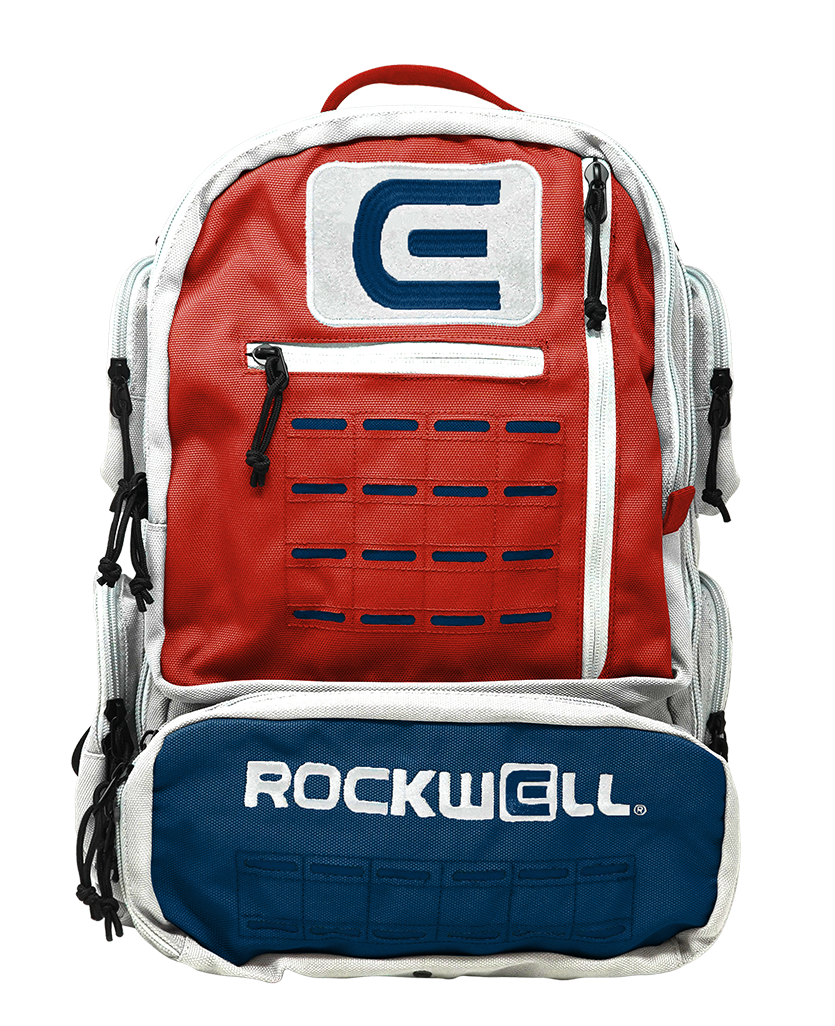 red white and blue ruck backpack