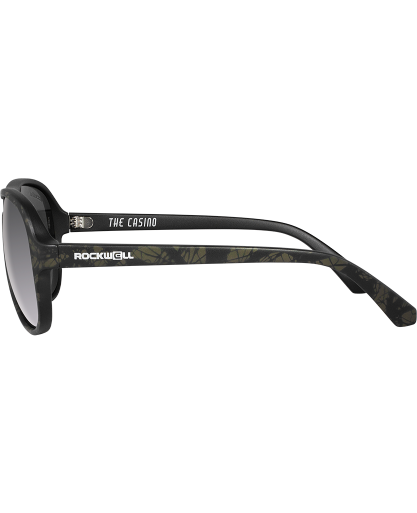 The Casino - Matte Camo with Flash Silver Lens