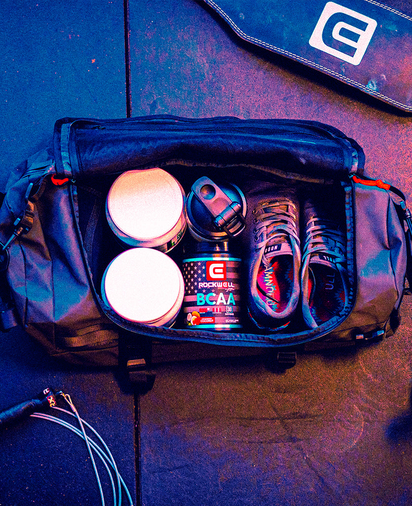 inside of Shogun - 54 Liter Deluxe/Water Resistant Duffle Bag (Black)