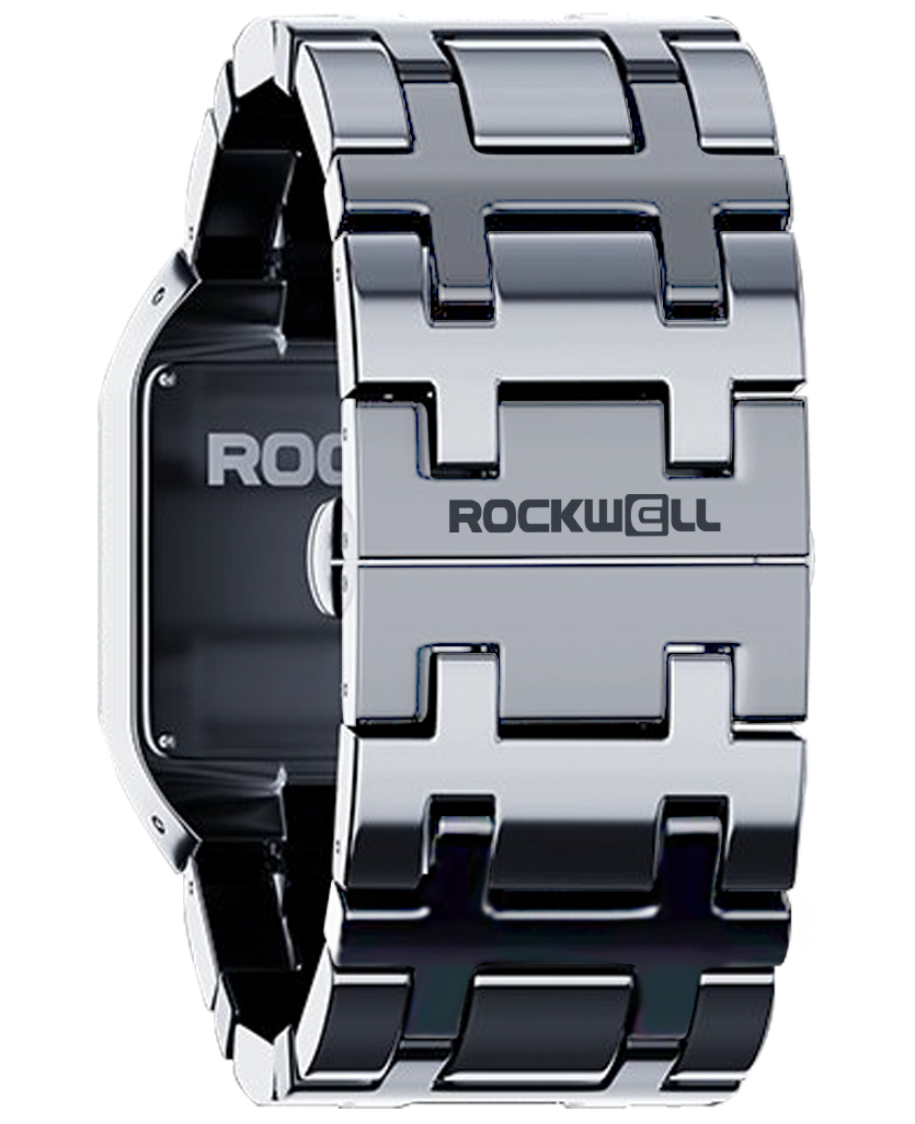 silver white duel time analog watch