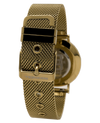 The Voyager - Gold Mesh band and White dial watch