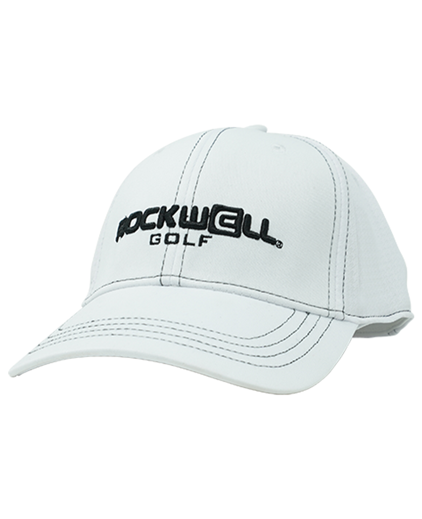 white Rockwell Golf Series Hat 